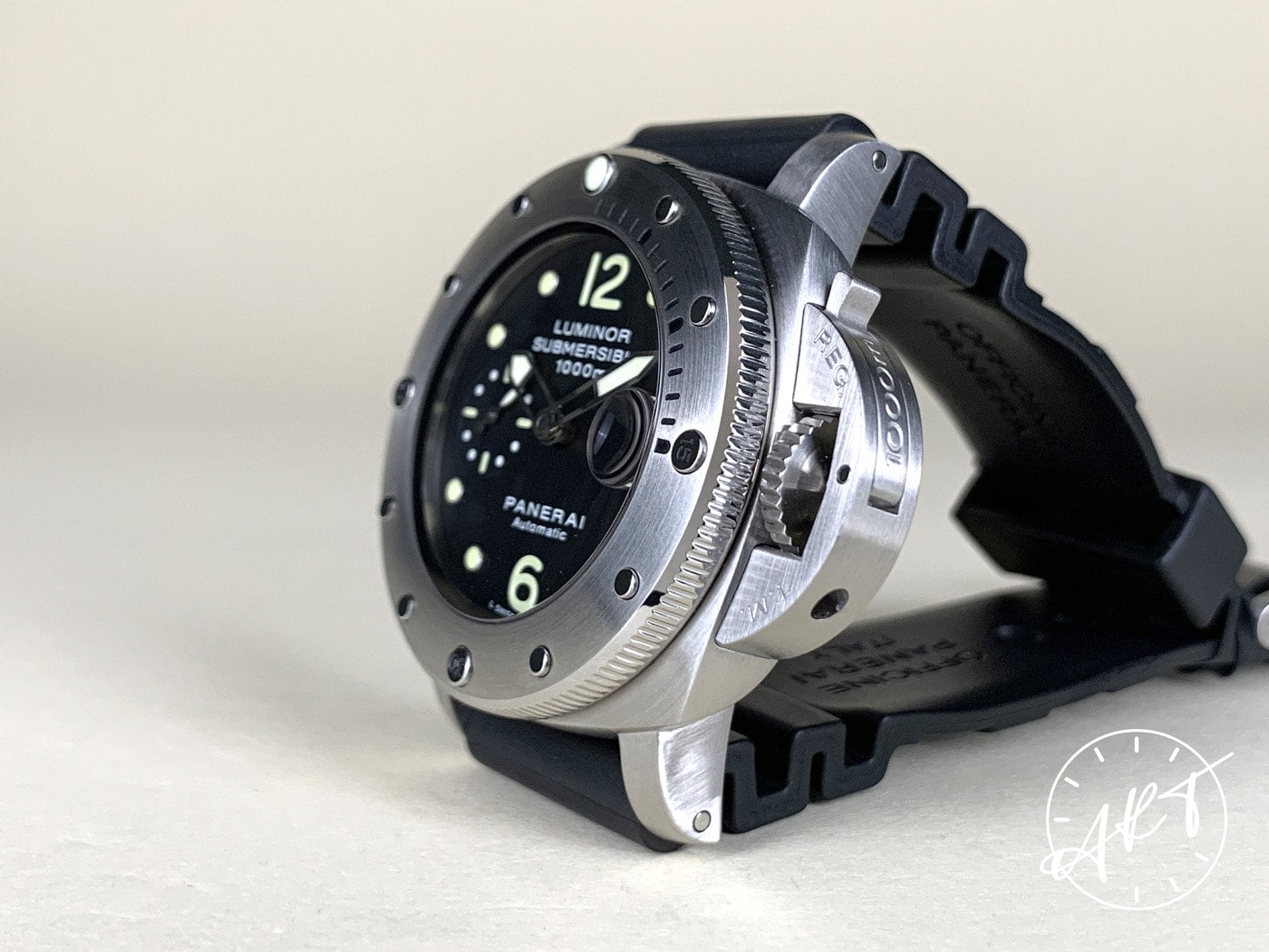 Panerai PAM 243 Luminor Submersible 1950 Black Dial SS Diver Watch PAM00243 BP