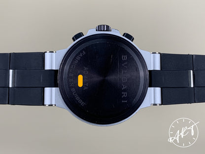 Bvlgari Diagono Chrono Black & Silver Dial Aluminum Watch AC 44 TA