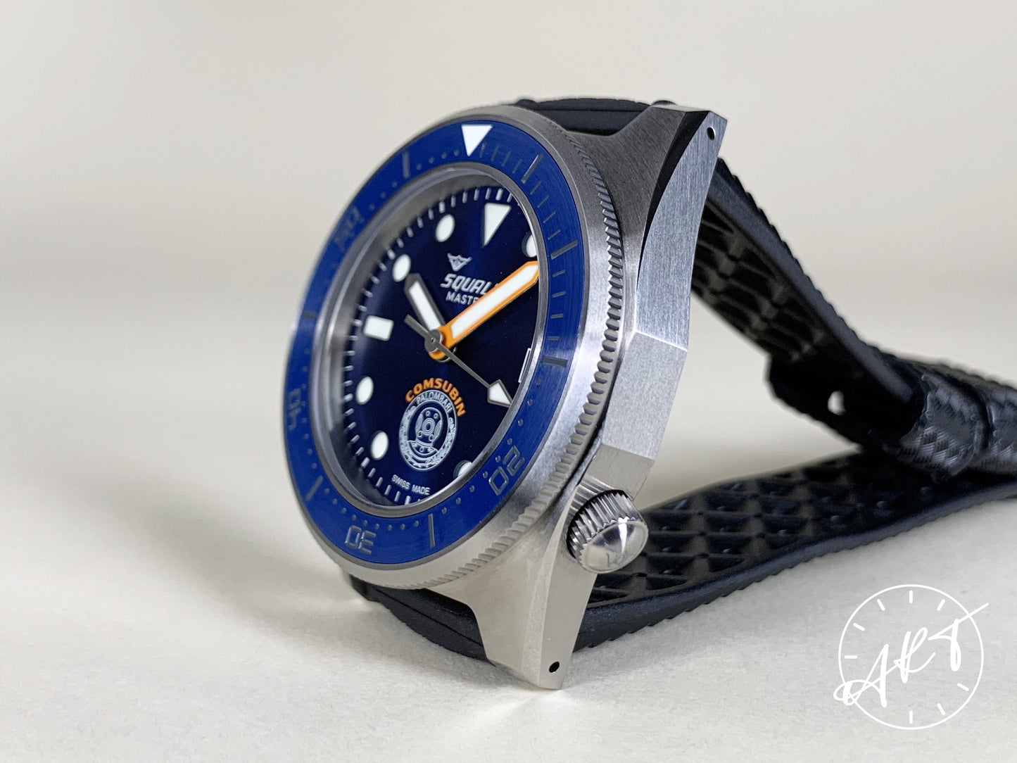 NEW Squale Blue Dial Master x Palombari Comsubin Italian Navy Diver Watch BP
