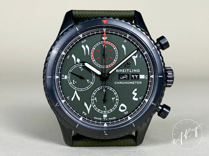 NEW Breitling Aviator 8 Chrono Arabic Dial PVD Middle East Ltd Pilot Watch M13316 BP