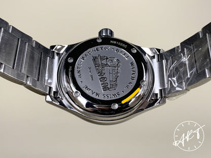 Ball Engineer II Ohio Day-Date Silver Dial SS Auto Watch NM1020C w/ Paper