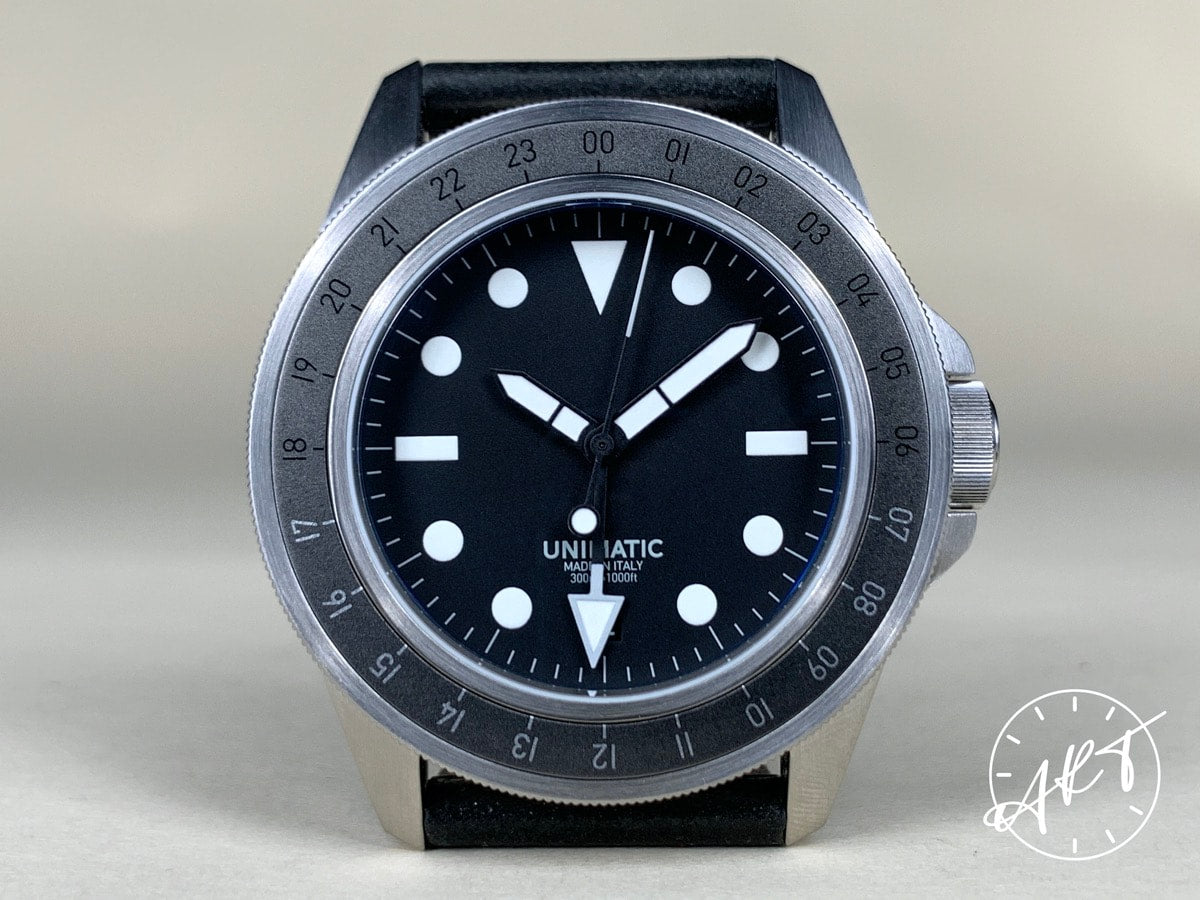 Unimatic Modello Uno Black Dial SS Auto Hodinkee Ltd Ed Watch U1-HGMT w/ B&P