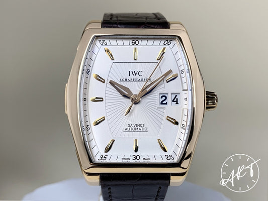 IWC Da Vinci Big Date Silver Dial 18K RG Auto Watch IW452311 w/ Paper & Manual