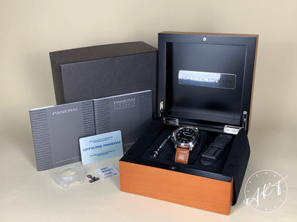 2009 Panerai PAM 219 Luminor Base Destro Black Dial SS Diver Watch PAM00219 BP