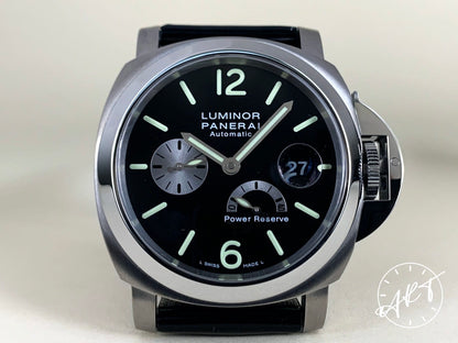 Panerai PAM 171 Luminor Power Reserve Black & Silver Dial Watch PAM00171 BP