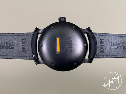 2019 Ming Monolith Black PVD-Coated SS Auto Special Ltd Ed Watch 17.06 w/ B&P