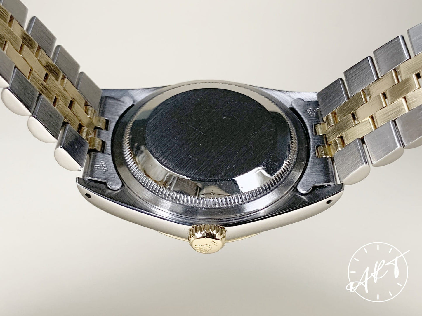 1991 Rolex Oyster Perpetual DateJust Silver Diamond Dial 18K Gold & SS Watch 16233 w/Box