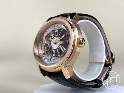 Audemars Piguet Millenary 4101 18K Pink Gold Oval Skeleton Watch w/Box