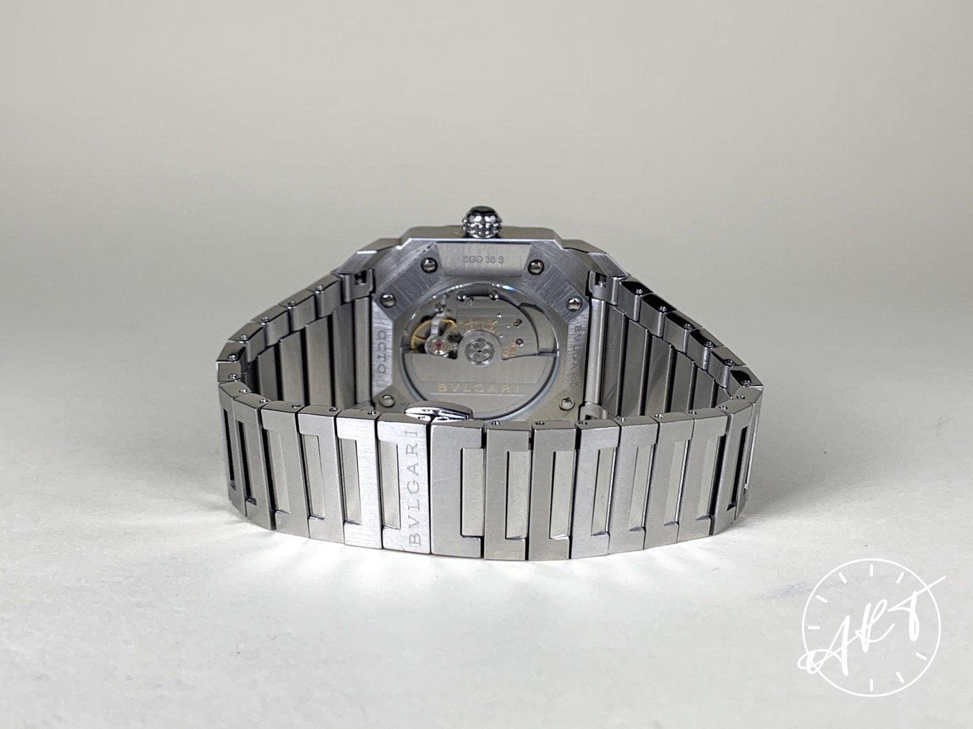 Bvlgari Octo Solotempo Black Dial Stainless Steel Auto Watch BGO 38 S w/ B&P