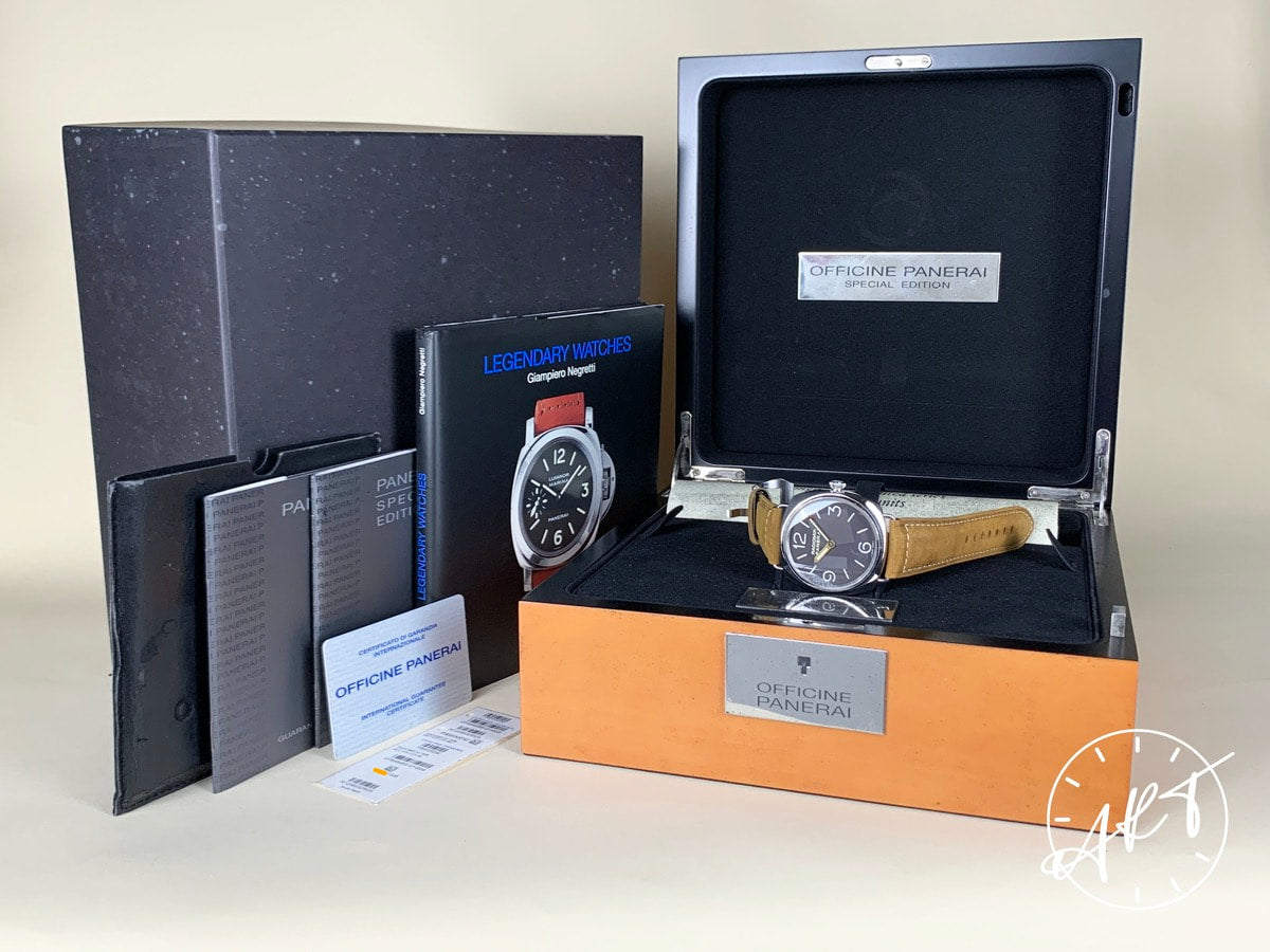 2006 Panerai PAM 232 Radiomir 1938 Black Dial SS Special Ltd Watch PAM00232 BP