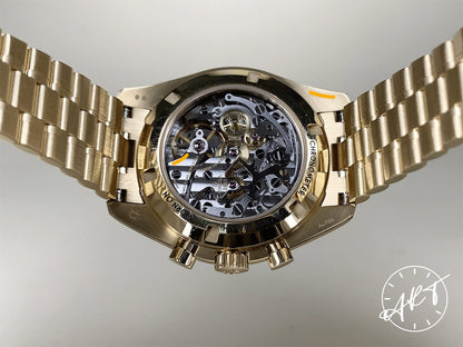 Omega Speedmaster Professional Chrono Green Dial Moonshine Gold Manual Watch BP