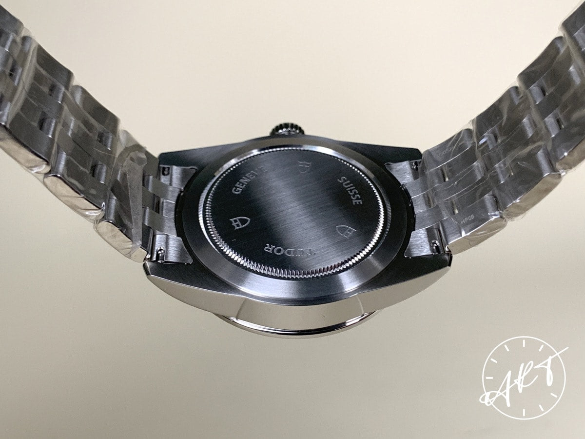 NEW Tudor Glamour Day-Date Silver Jacquard Dial SS Auto Watch 56000-0003 w/ B&P