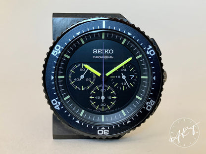 NEW Seiko x Giugiaro Design Spirit Black Dial SS Quartz Ltd Watch SCED017 w/ B&P