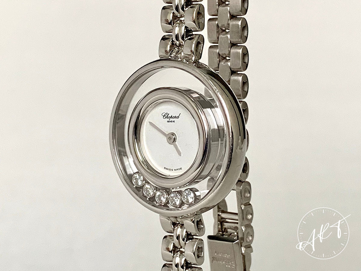 Chopard Happy Diamonds 18K WG Quartz Ladies Watch 4112 *18K WG Bracelet*