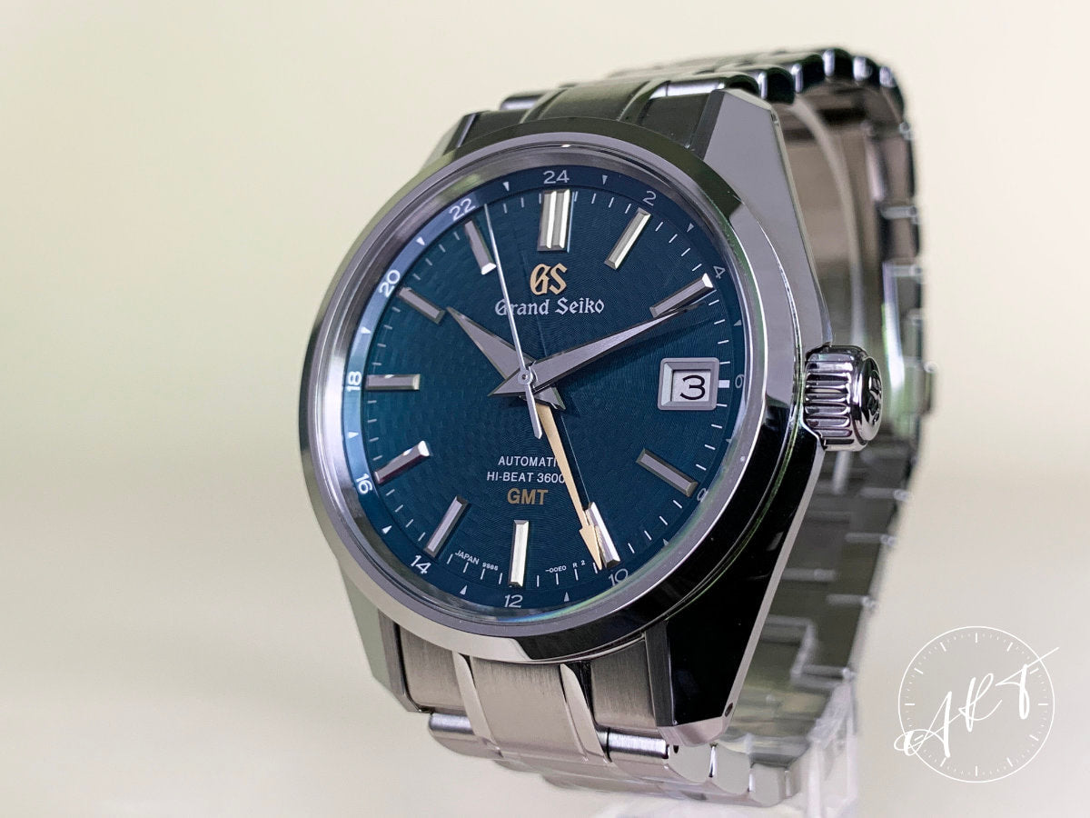 Grand Seiko Heritage Hi-Beat GMT Green Dial “Peacock” SS Ltd Watch SBGJ227 BP