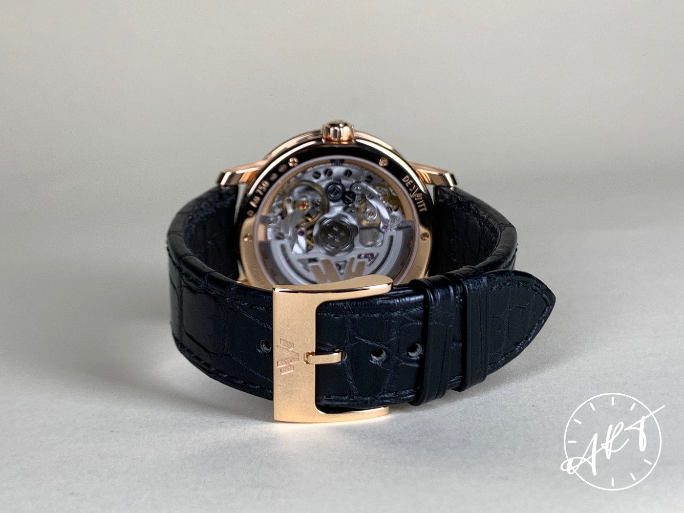 DeWitt Academia Out Of Time Dead-Beat Seconds Black Dial 18K RG Watch BP