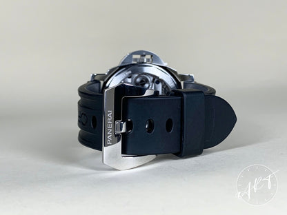 2012 Panerai PAM 112 Luminor Base Black Dial SS Manual Diver Watch PAM00112 BP