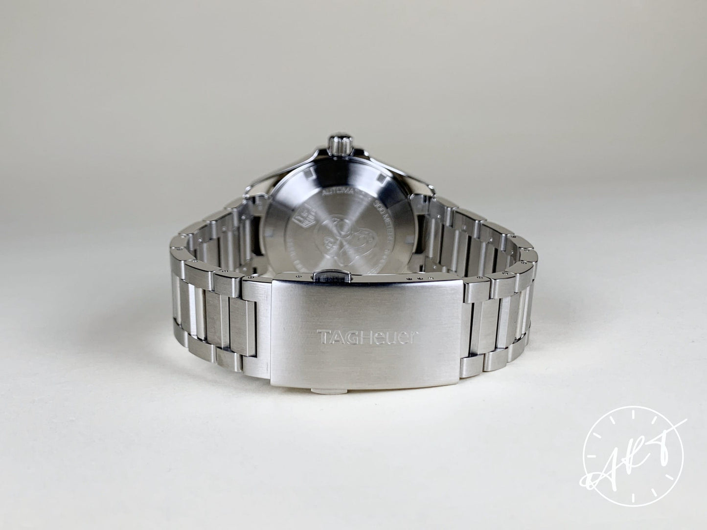 Tag Heuer Aquaracer Cal 5 Gray Guilloche Dial SS Auto Diver Watch WAY2113