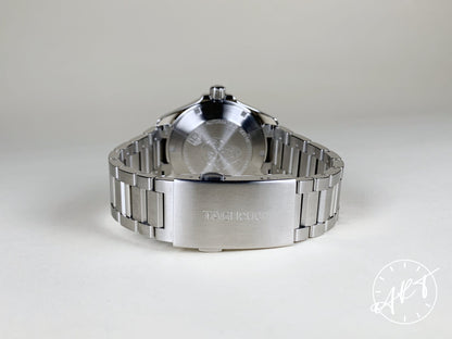 Tag Heuer Aquaracer Cal 5 Gray Guilloche Dial SS Auto Diver Watch WAY2113
