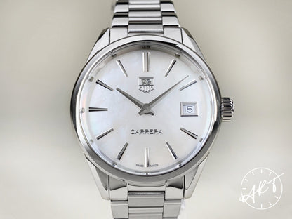 Tag Heuer Carrera Mother of Pearl Dial SS Quartz Ladies Watch WAR1311 w/ B&P