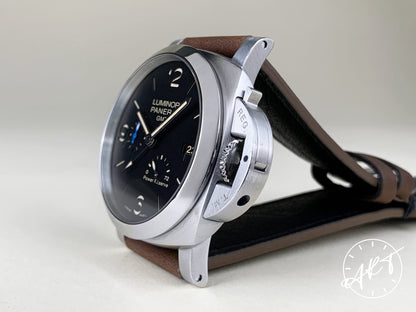 Panerai PAM 1321 Luminor 1950 3 Days GMT Black Dial Watch PAM01321 w/Box