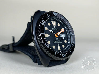 Seiko Prospex Black Turtle Black Dial SS Auto Ltd Ed Diver Watch SRPC49K1 w/ B&P