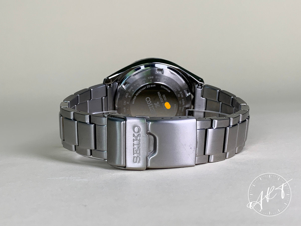 Seiko Prospex Landmaster Black Dial Titanium 25th Anniv Diver Watch SBEJ003 BP