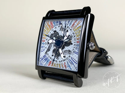 Jean-Mairet & Gillman Continentes Night & Day Multicolor Dial PVD SS Ltd Watch