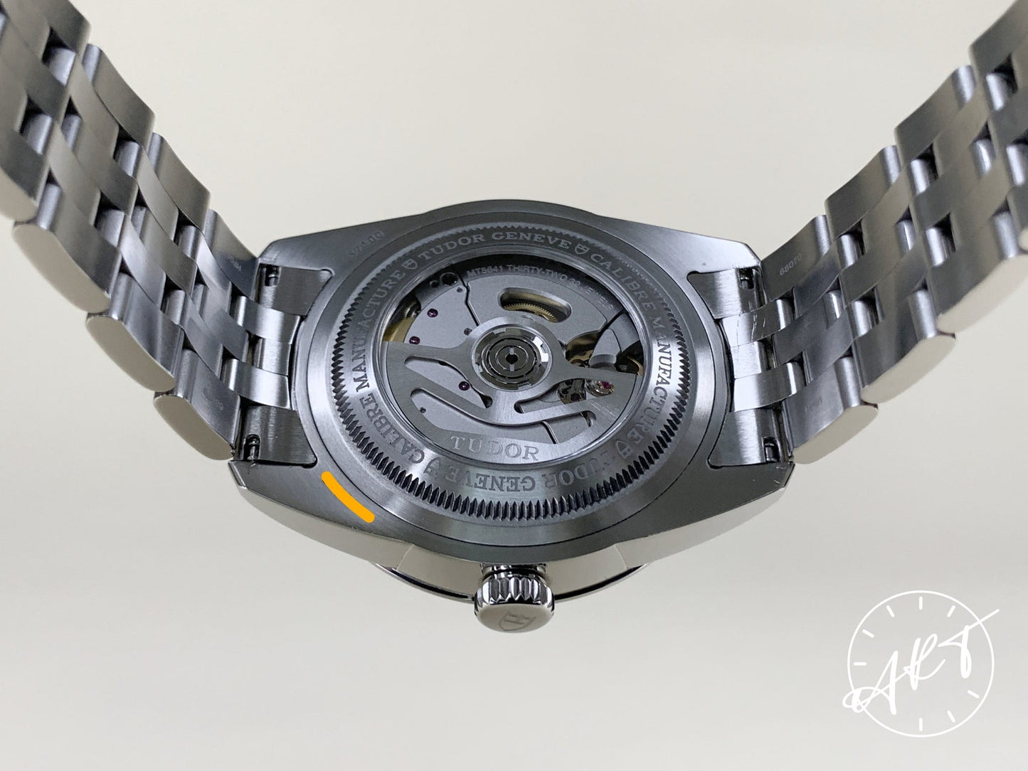 Tudor Glamour Double Date Big Date Black Dial SS Auto Watch 57100 w/ Box