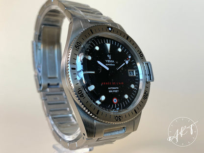 NEW Yema Superman French Air Force Black Dial SS Ltd Military Watch YAA39-AMS BP
