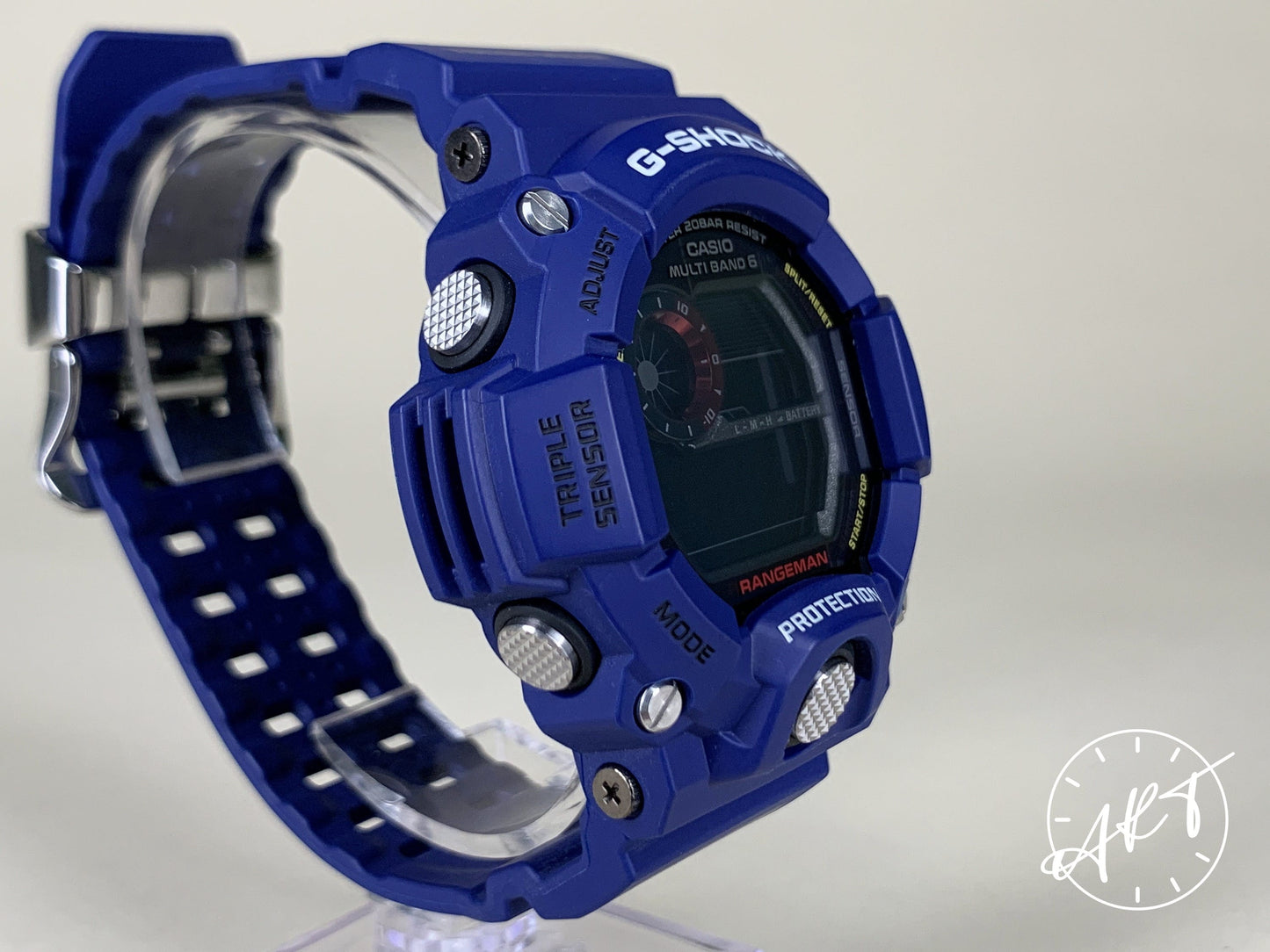 G-Shock Rangeman EARLY SERIES Black Dial Blue Quartz Watch GW-9400NV in FULL SET