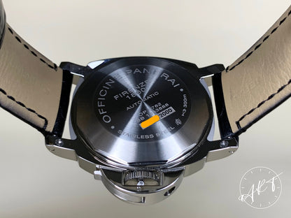 Panerai PAM 90 Luminor Power Reserve Black Dial Watch PAM00090 BP + Receipt