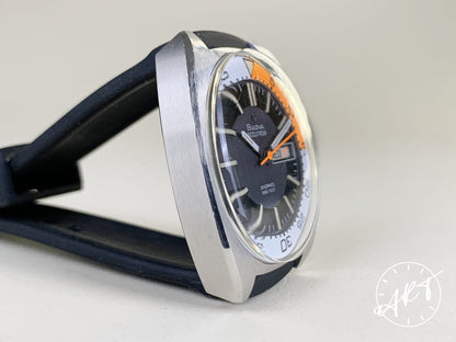 1970 Accutron Snorkel Orange & White Bezel Multicolor Dial Tuning Fork Watch