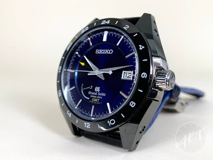 Grand Seiko Sport GMT Blue Dial Ceramic & Titanium Spring Drive Ltd Watch SBGE039 BP