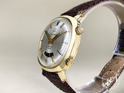 1972 Accutron Astronaut Silver Dial Gold Filled & SS Tuning Fork Mark II Watch BP
