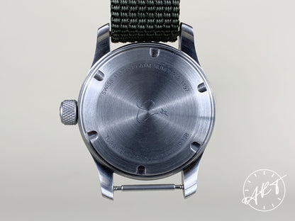 Orologi Calamai G50 Solotempo Green White Dial SS Auto Military Watch w/ B&P