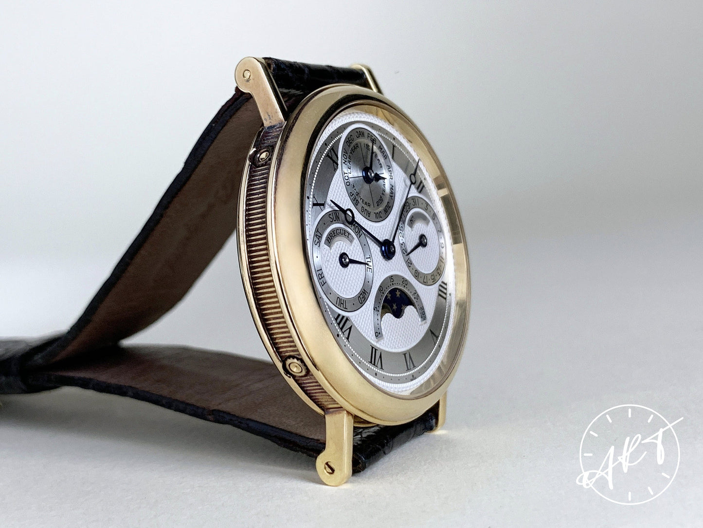Breguet Classique Perpetual Calendar Moonphase 18K Gold Watch w/ Papers