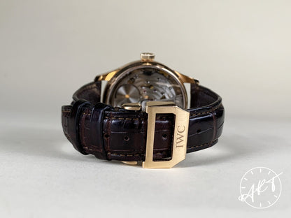 IWC Portuguese Chrono Brown Dial 18K RG Boutique-Only 500 Pcs Ltd Watch BP
