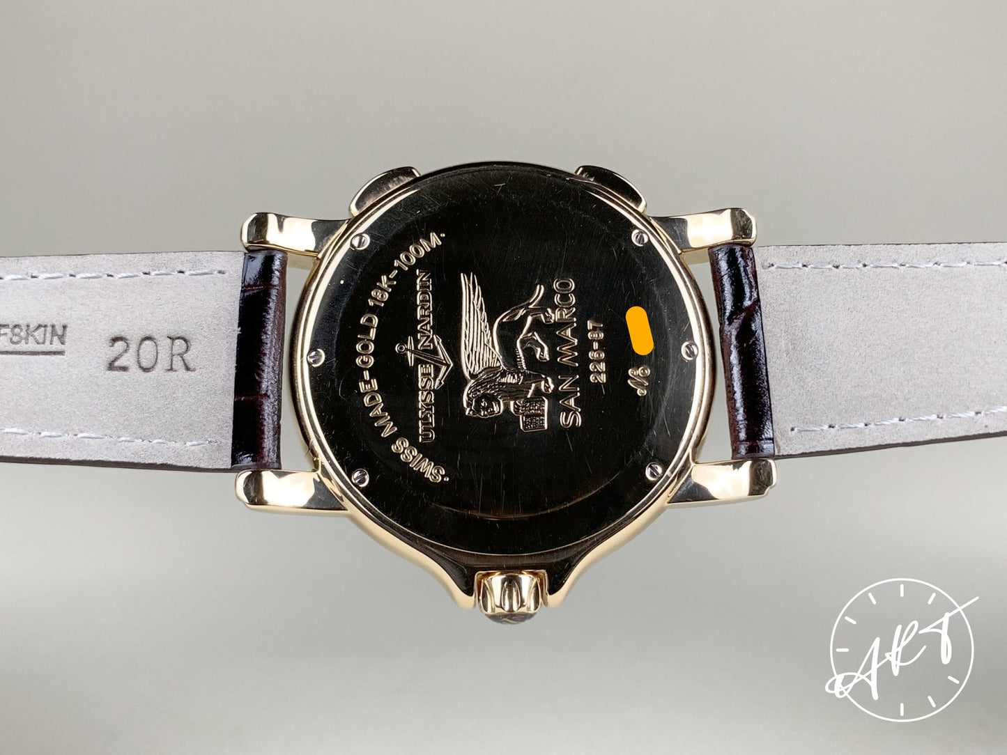 Ulysse Nardin San Marco GMT Big Date Black Dial 18K RG Auto Watch 226-87/382