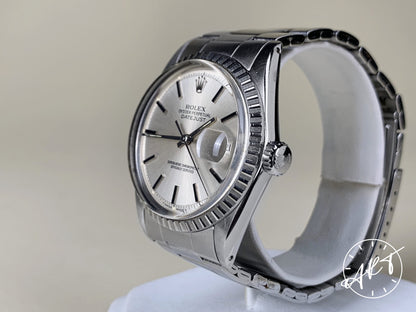 1973 Rolex Oyster Perpetual DateJust Silver Dial Watch 1603 w/ 7836 Bracelet
