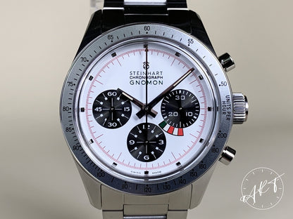 NEW Steinhart Yacht Timer Chrono Panda Dial SS Auto 100 Pcs Ltd Watch w/ B&P