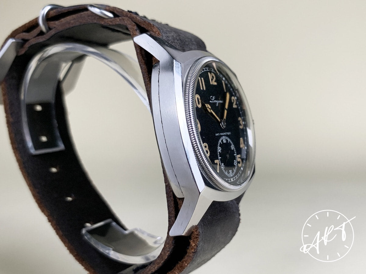 Vintage 1930s Longines Black Dial SS CZECHOSLOVAK AIR FORCE Military Watch