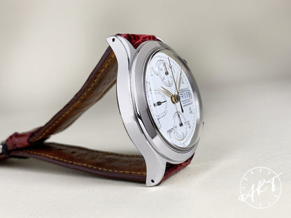NOS Vintage Hamilton Chrono-Matic Day-Date White Dial SS Auto Watch 9941 w/ B&P