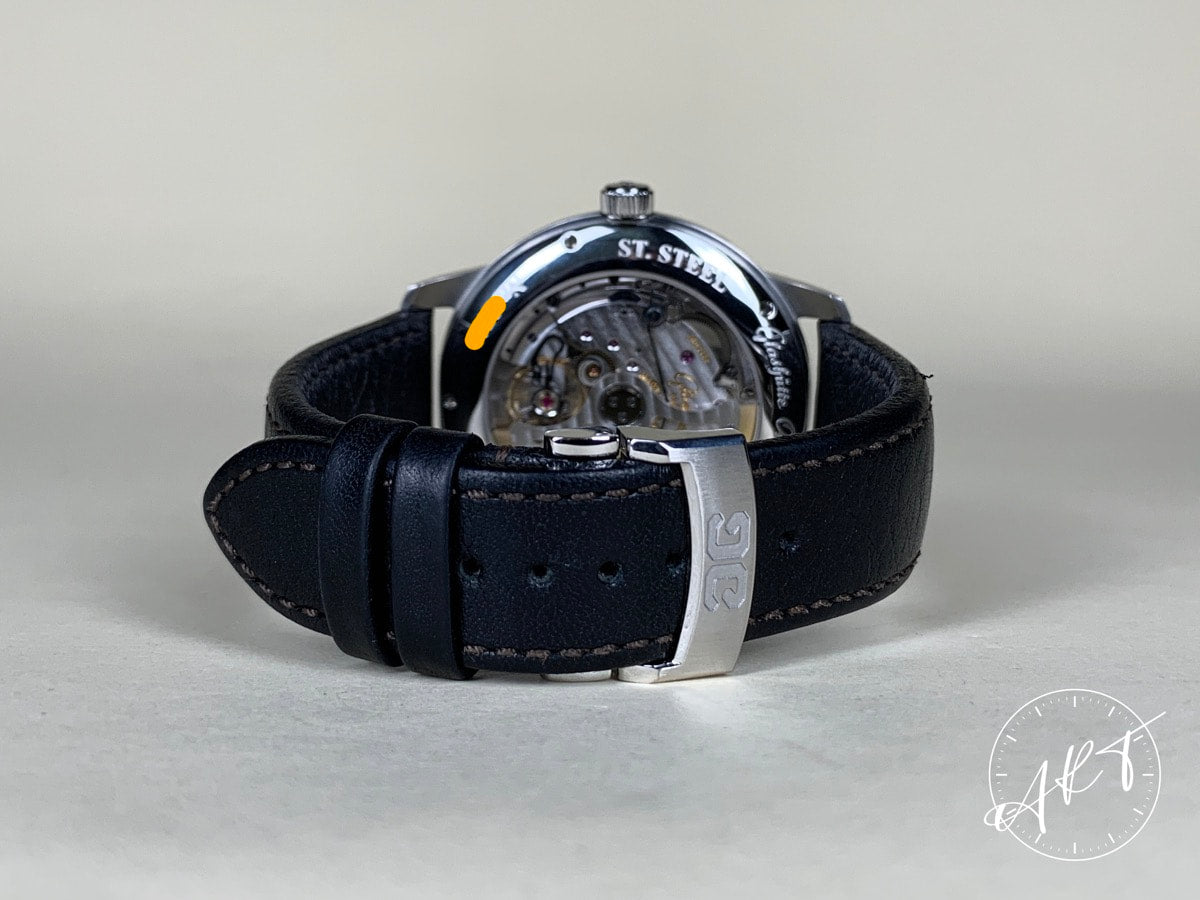 Glashütte Original Senator Observer Black Dial Stainless Steel Auto Watch w/ B&P