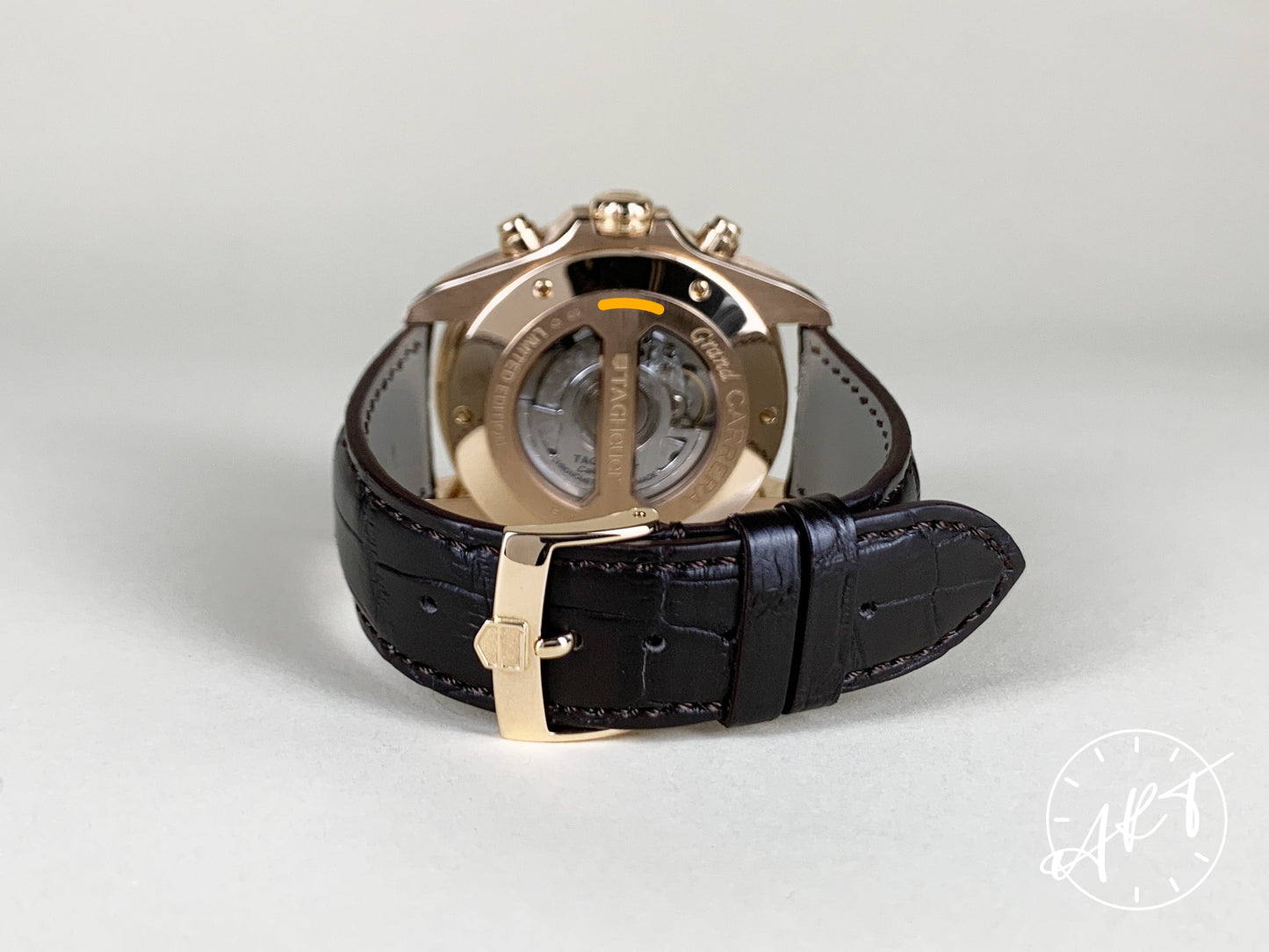 Tag Heuer Grand Carrera Chrono Chocolate Dial 18K RG 650 Pcs Ltd Watch BP