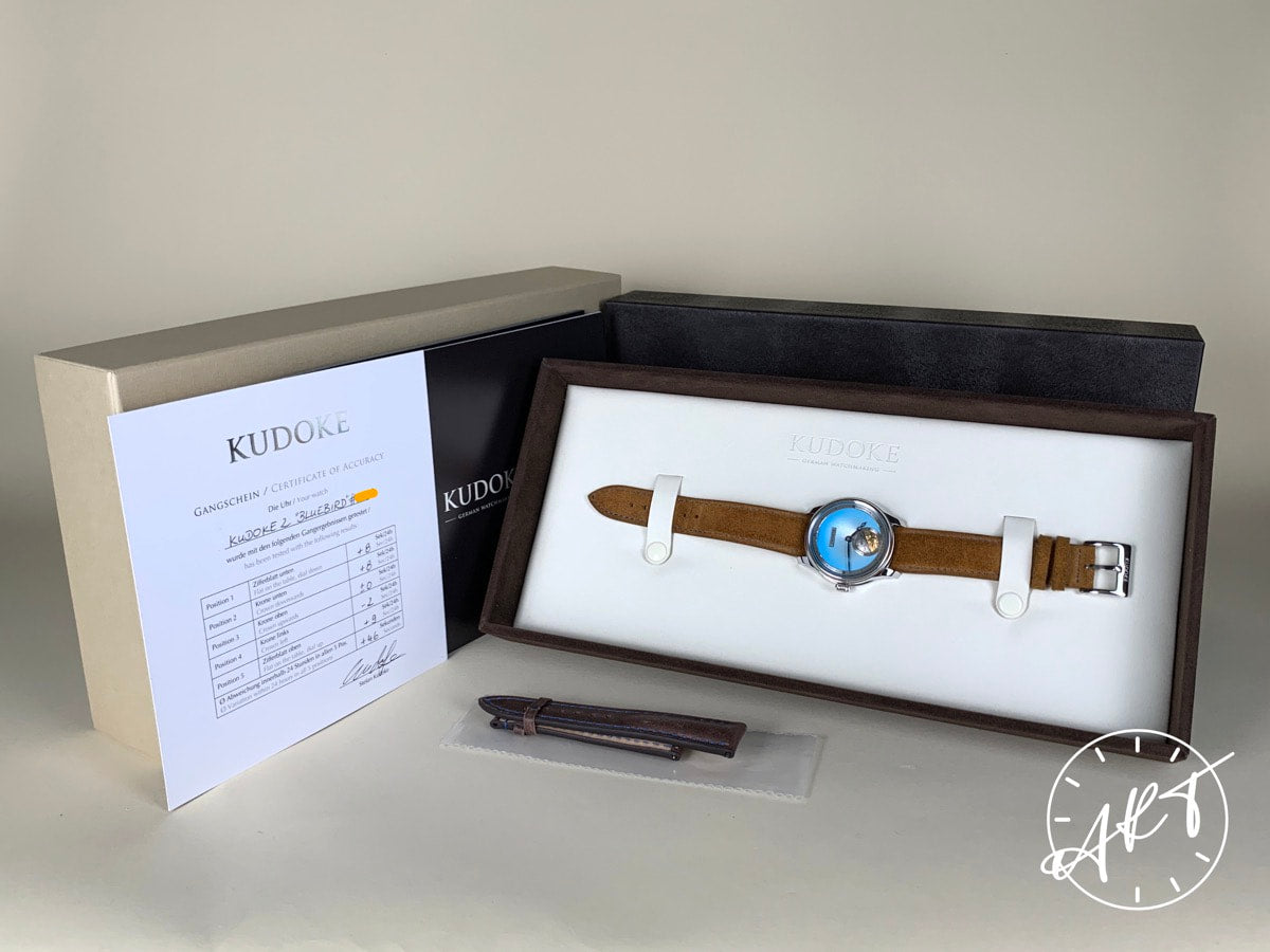 Kudoke Handwerk Kudoke 2 Blue Dial SS Manual Special Edition Watch w/ B&P