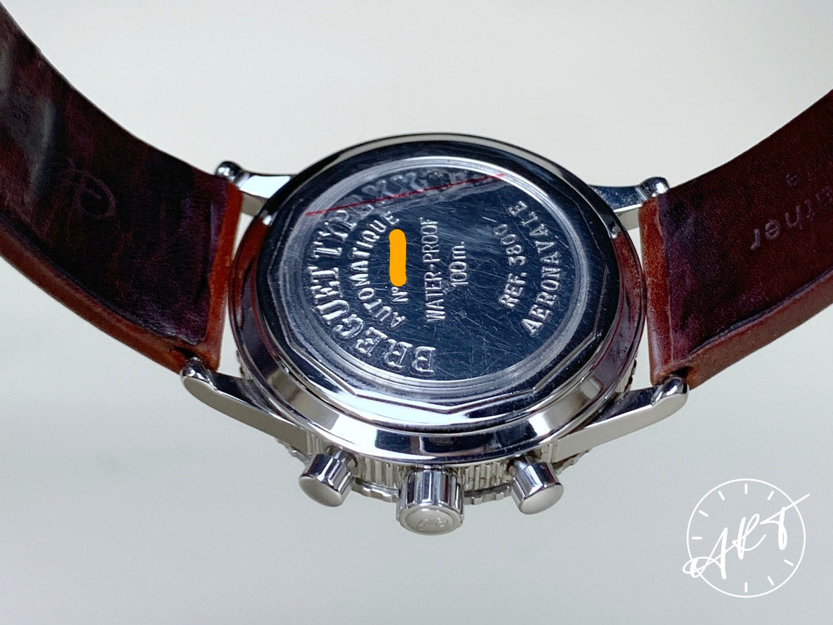 Breguet Type XX Aeronavale Black Dial Gorgeous Patina SS Pilot Watch 3800 BP