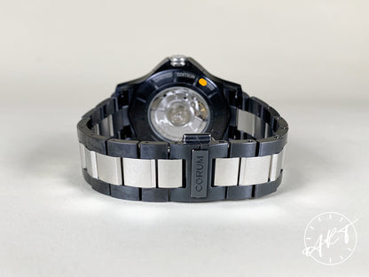 Corum Admiral's Cup Legend 42 Blue Dial Black PVD 300 Pcs Ltd Watch w/Box
