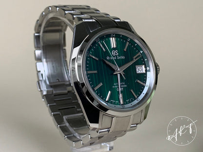 Grand Seiko Heritage Hi-Beat GMT Green Dial SS Auto Asia Ltd Watch SBGJ241 w/ BP