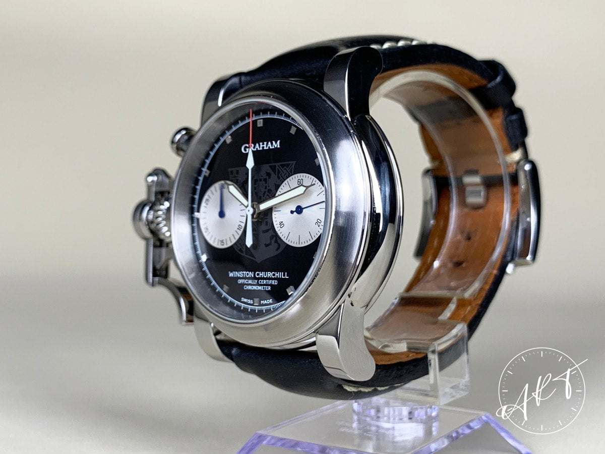 Graham Chronofighter Black Dial Tribute To Winston Churchill Ltd Watch w/Box